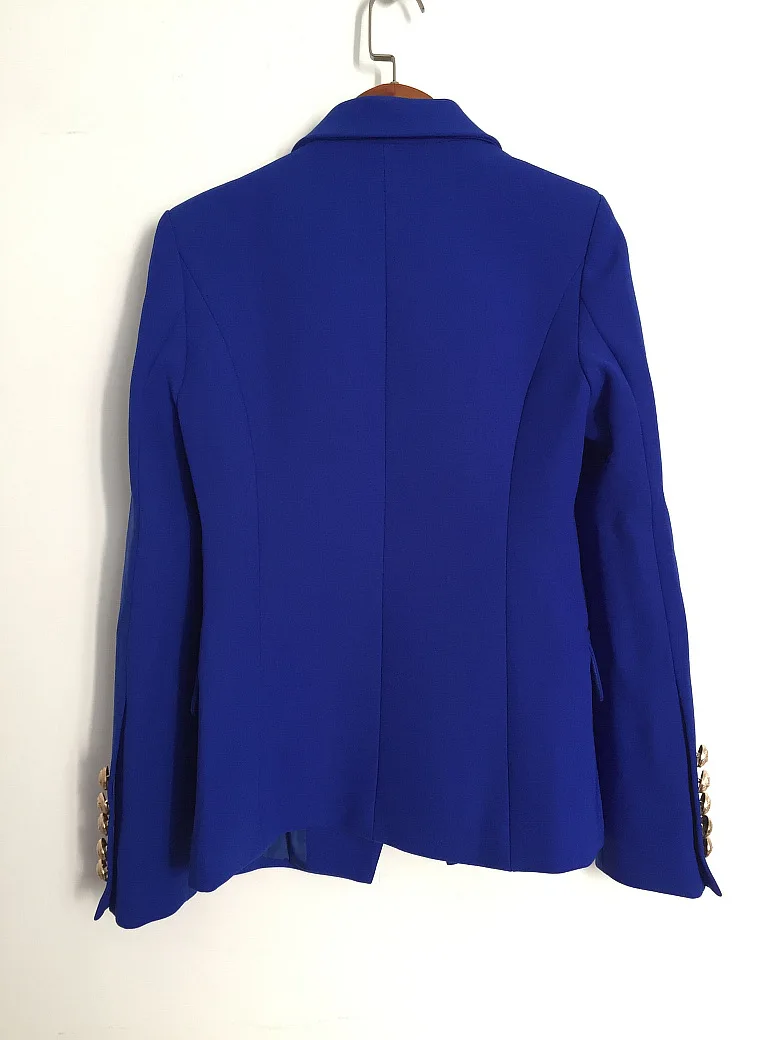 High quality brand design double-breasted suit jackets 2018 spring runways women