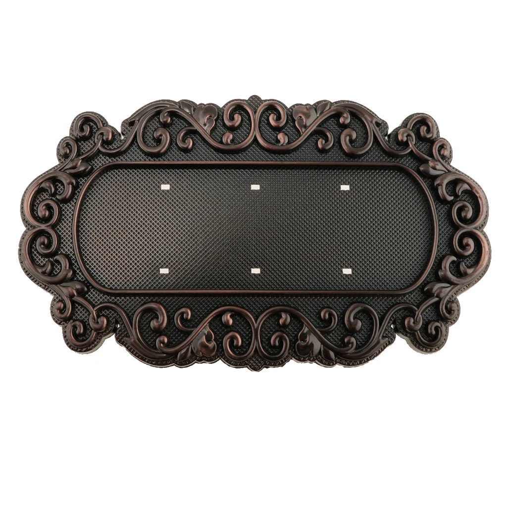 3 to 4 Digits Classical European Style Copper Tone House Address Door Number Plate Villa Apartment Door Sign Doorplate