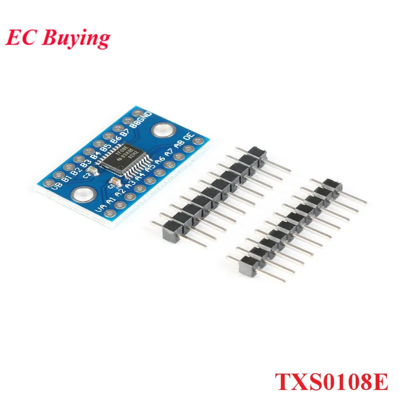 

TXS0108E 8-Channel Level Conversion Module 8-Bit Bidirectional Voltage Converter Module Logic Level Converter 3.3V 5V