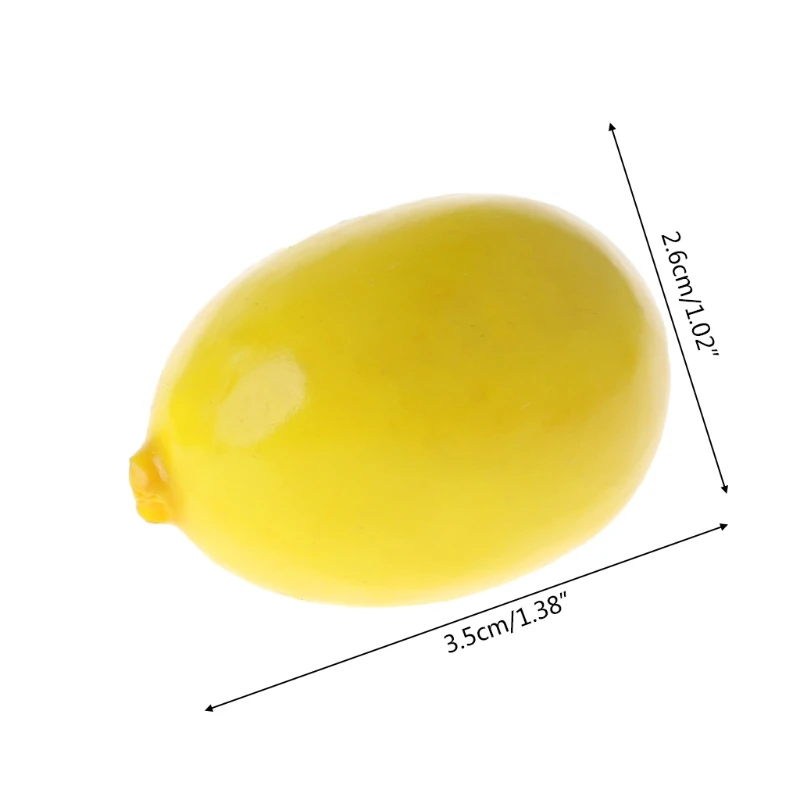 Lifelike Simulation Artificial Lemon Fake Fruit Disply Home Party Decor 20pcs artificial fruits and vegetables