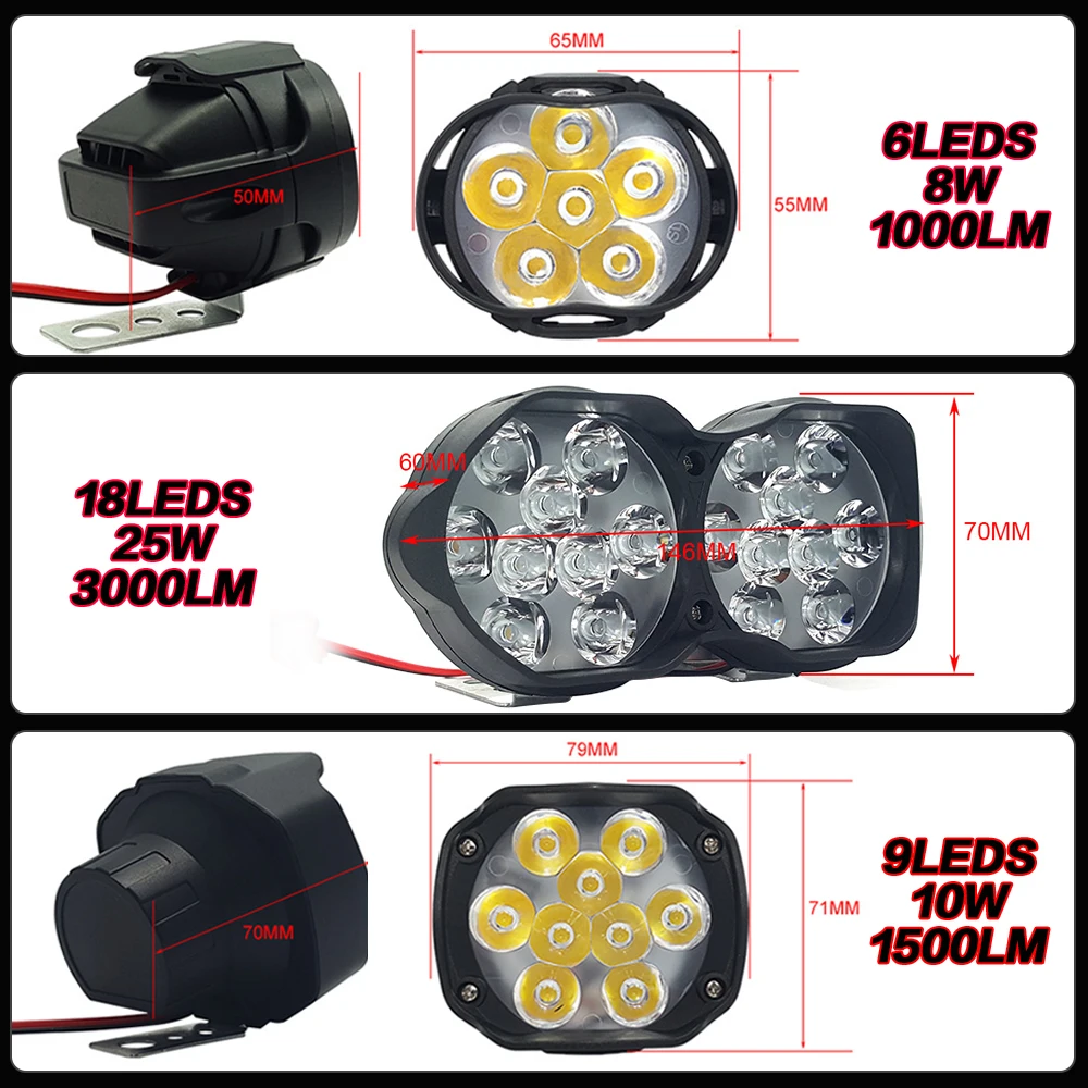 Автомобильный светодиодный рабочий головной светильник 30 Вт 3000LM мотоцикл светодиодный светильник супер яркие противотуманные фары DRL LED точечный светильник 6/9/18 светодиодный S рабочий светильник