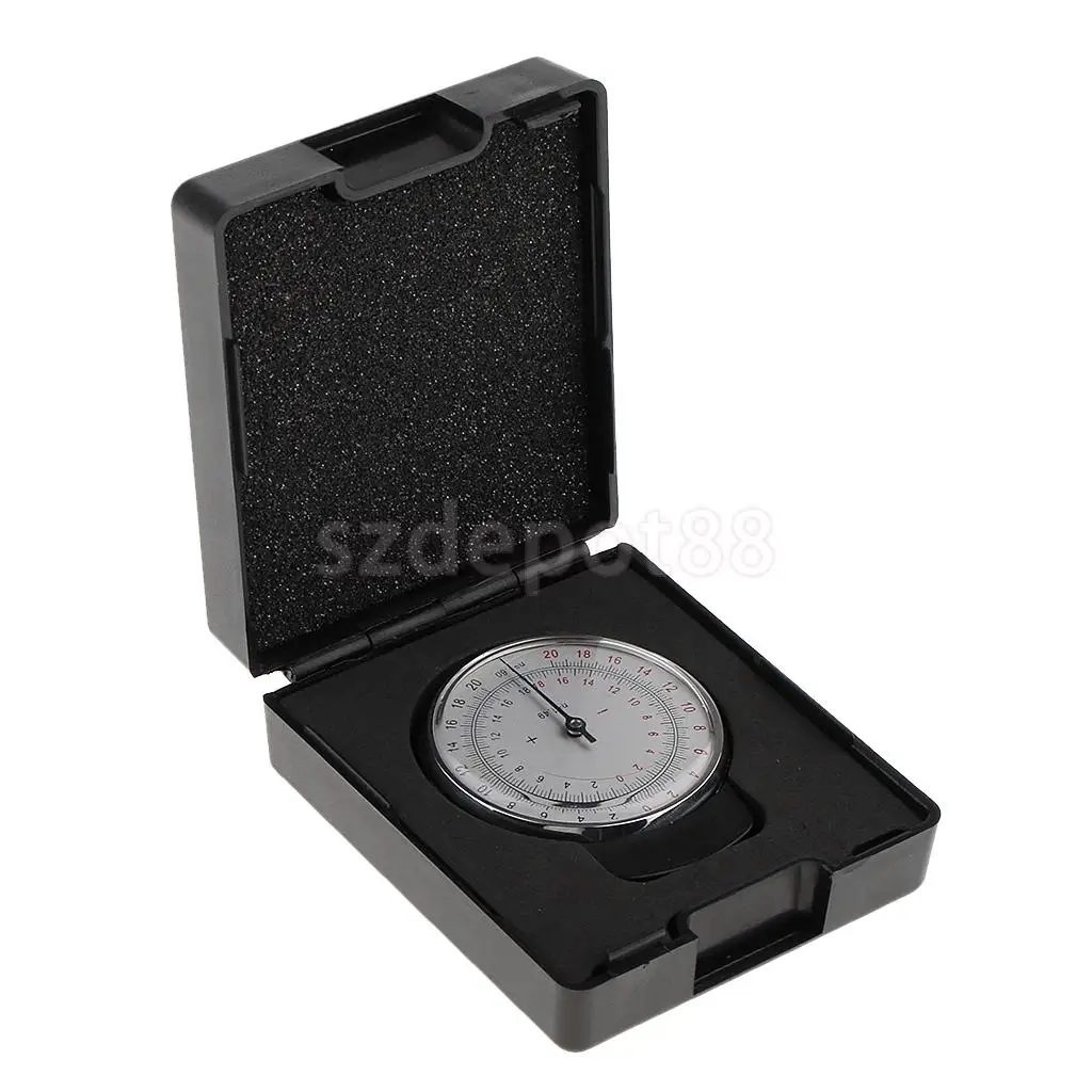  Metal Professional Ophthalmic Lens Clock Base Curve Optician Lens Curvature Measure Gauge + Box Case for Eyeglasses Stores