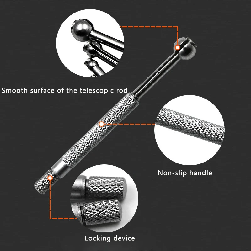 4 шт./компл. Малый манометр стальной Телескопический набор датчиков 3-10 мм калибры для отверстий полный шар небольшой диаметр отверстия точность Gage