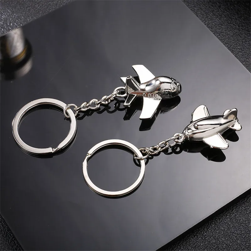 

Personalized Mini Airplane Model Key Chain Metal Men's keys Accesorias Pendant Key Ring Aircraft Gifts Jewery Keychain