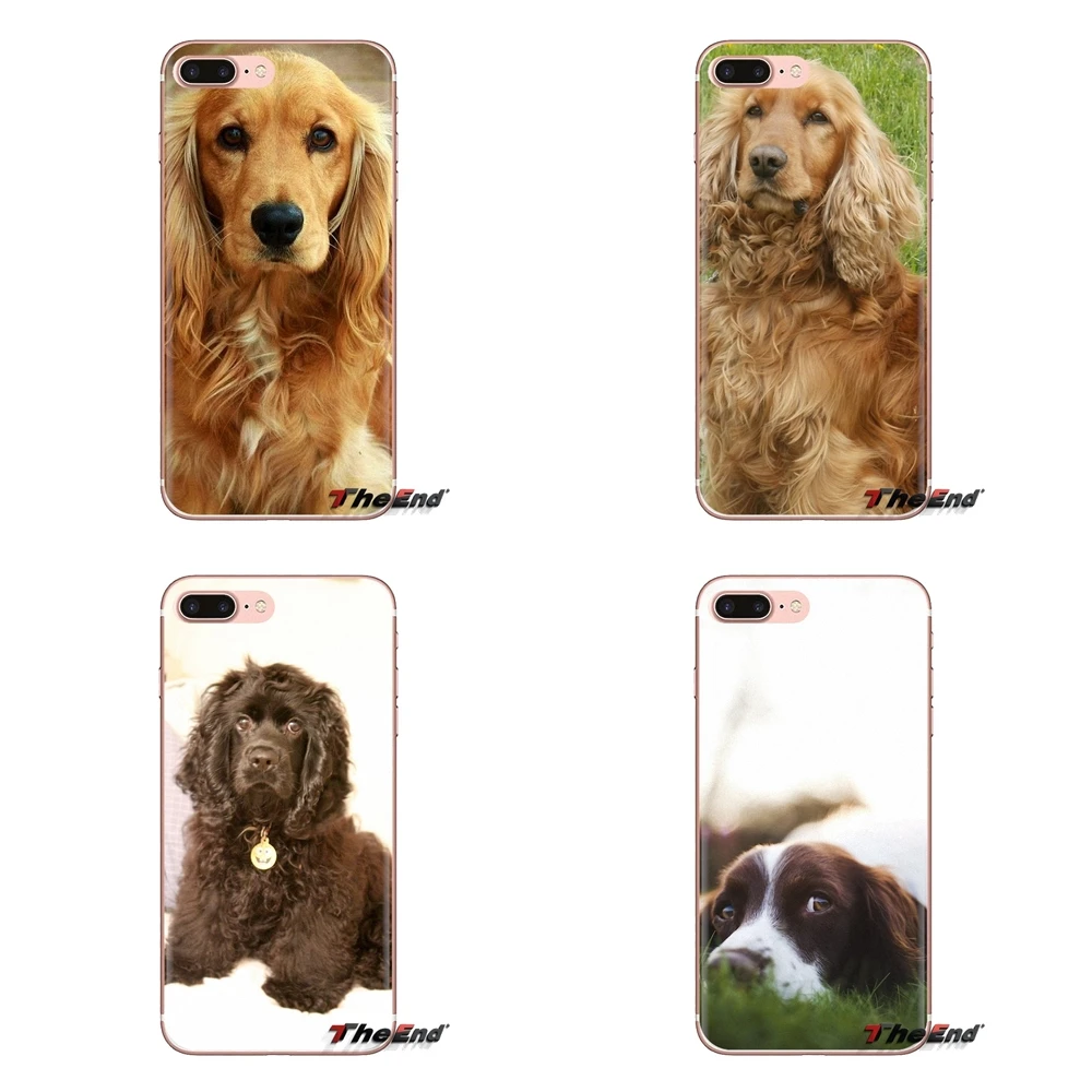 Силиконовый чехол для Xiaomi Mi3 Samsung A10 A30 A40 A50 A60 A70 Galaxy S2 Note 2 Grand Core Prime Cocker Spaniels dog puppies |