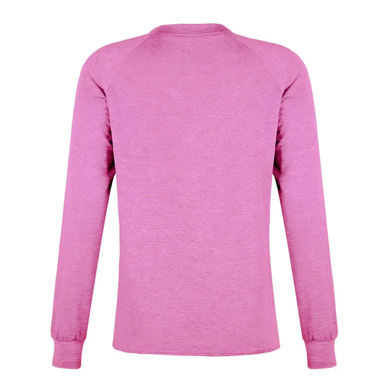 Women shirt Casual lace up Tops Round Neck Long Sleeve Loose Pullover sexy ladies tops hot sale