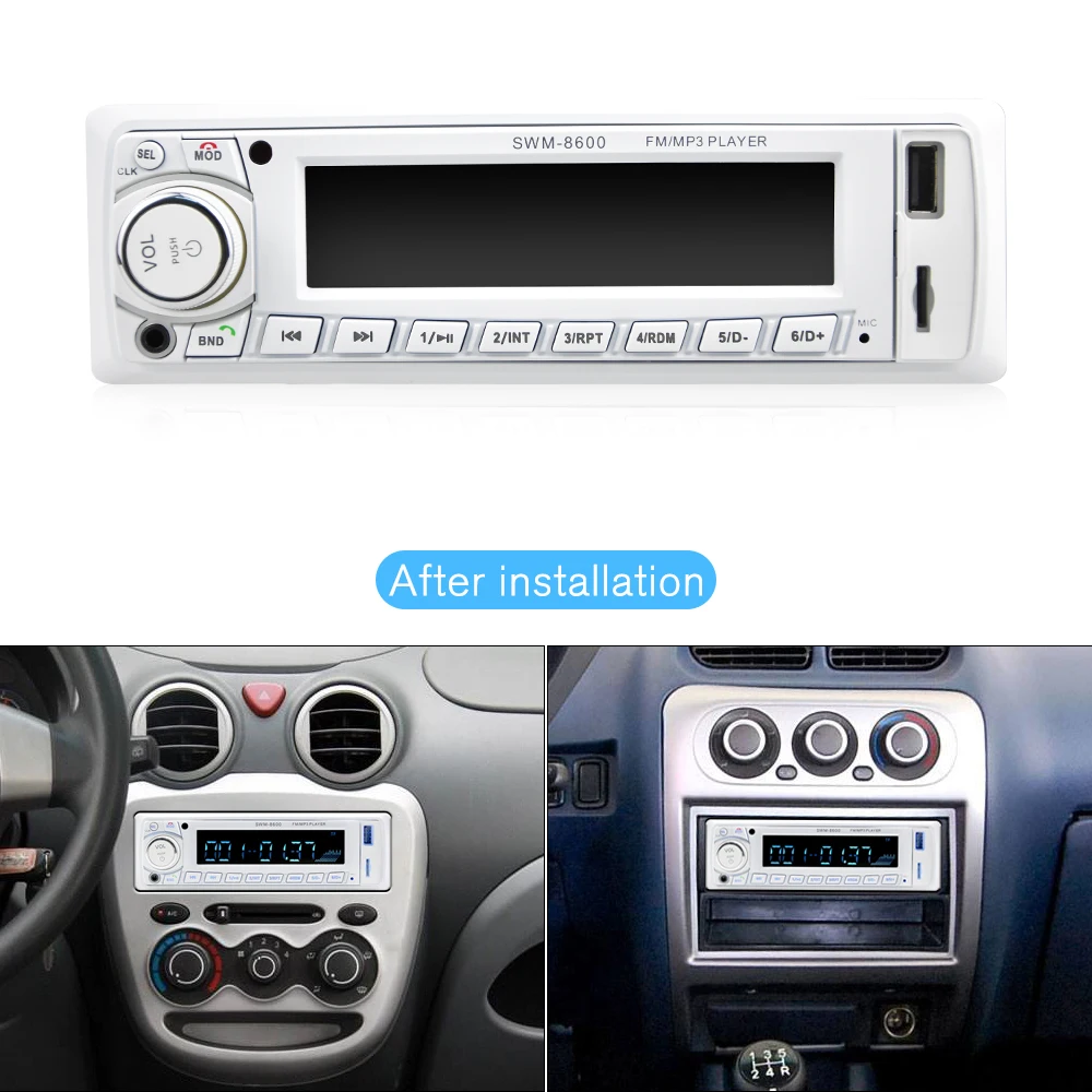 AMPrime Авторадио 1 din автомагнитола Bluetooth музыка MP3 мультимедийный плеер Поддержка FM USB/SD/AUX вход Авто аудио стерео приемник