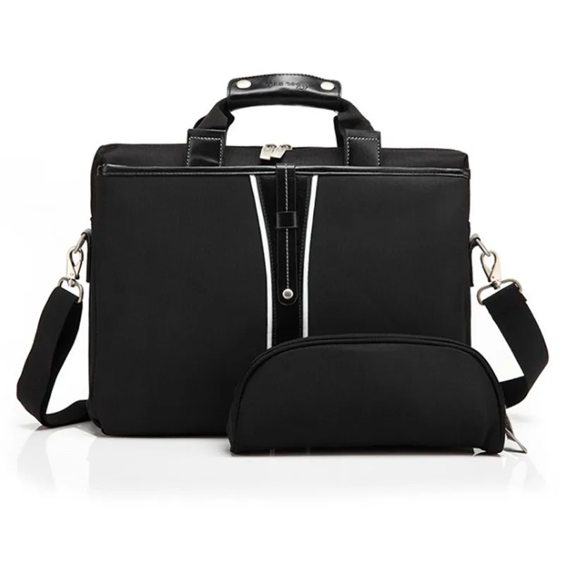 Men High Quality Nylon Bag 15.6" Laptop Bags Waterproof Handbag Large