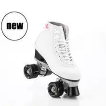 RENIAEVER Patines Doble Rueda Patines De Línea Negro Hombres Mujeres Modelo de Carreras de Adultos Unsex 4 Ruedas de Dos líneas de Patinaje sobre ruedas zapatos