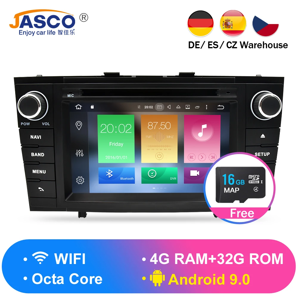 Android 9 0 font b Car b font DVD Stereo Multimedia Headunit For Toyota T27 Avensis