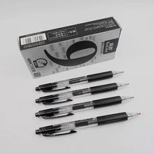 [TrueColor](4 шт./лот) корейские канцелярские принадлежности для школьников, студентов черный 0,5 мм жидкий гель чернильные ручки для письма офисные принадлежности 009C