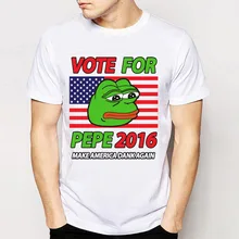 2016 Fashion Summer Mens Top Tee Trump Finally Someone With Balls Letter Print Tees Funny Harajuku Boy Short Sleeve Tee Tops