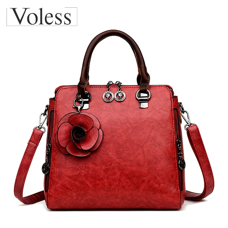 

Fashion Flower Shoulder Bags Women Pu Leather Handbags For Women Messenger Bag Female Casual Tote Bag Bolsa Feminina Sac A Mian