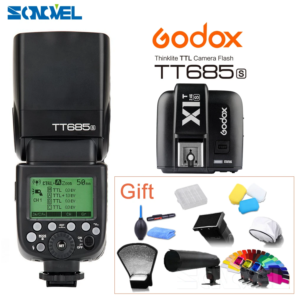 Tt685s Godox Ttl Hss Gn60 Speedlite Flash + X1s Trigger Transmitter For