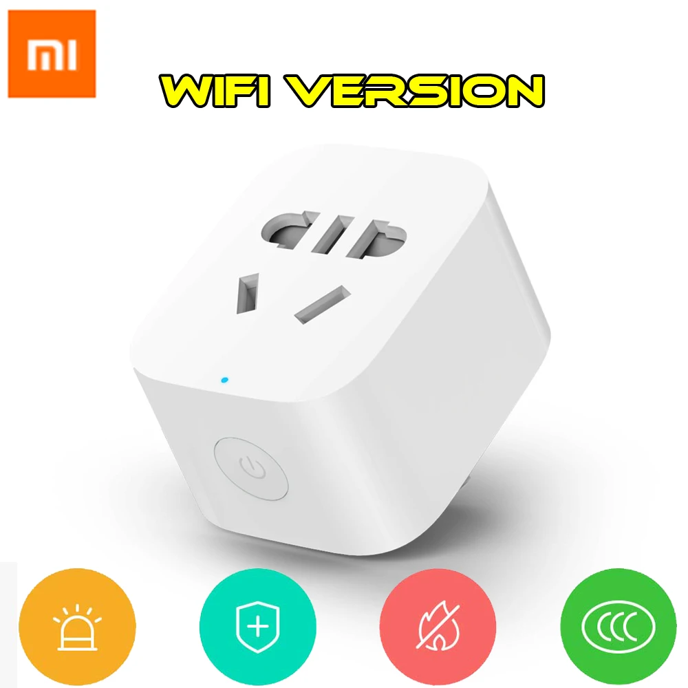 

New Xiaomi Mijia WiFi Smart Socket Plug WiFi Version Wireless Remote Socket Adaptor Power on and off with phone