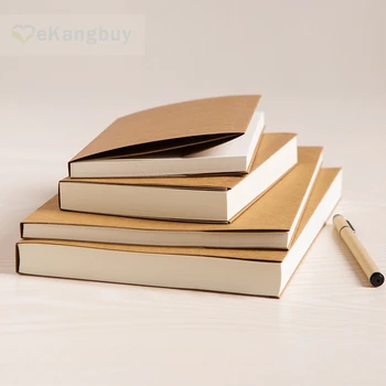 

16K 32K Kraft White Notebooks Students Sketch Drawing Book