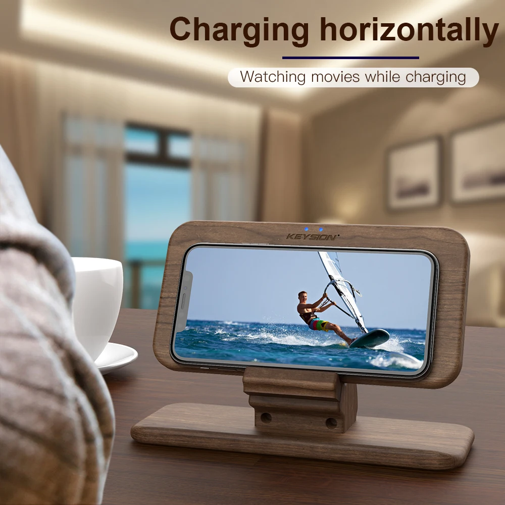 KEYSION 5 Coils Dual Wireless Charger Stand/Pad