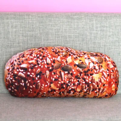 30 см креативное моделирование 3D Хлеб Подушка масло ветчина кунжутное Питание Хлеб плюшевая игрушка плюшевая подушка детская игрушка подарок на день рождения - Цвет: D