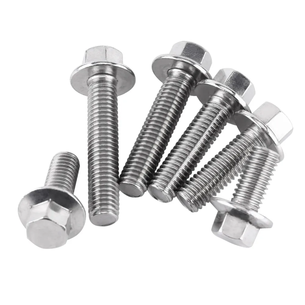 

10pcs/Lot M8 Petite Visserie Stainless Steel SS304 Hex Drive Flange Screws Cap Head Washer Bolts tornillos