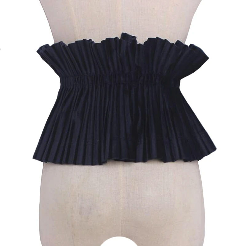 NewbranddesignSummerBlackLaceUpFoldCummerbundsFemaleWomen