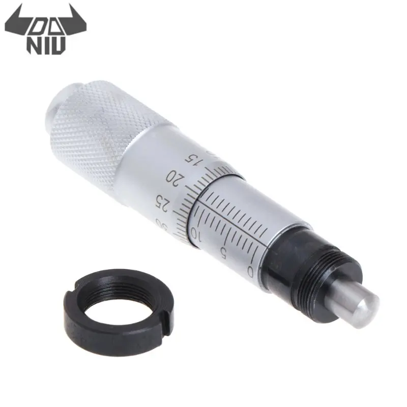 0-25mm Range Round Needle Type Thread Micrometer Head Measurement Measure Tool