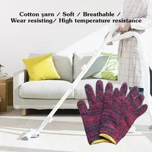 12 пар 800 г хлопковые садовые перчатки износостойкие усиленные толстые рабочие перчатки высокотемпературные перчатки для защиты труда FC