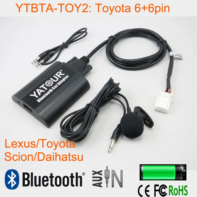 Yatour автомобиля Радио Стерео Bluetooth aux громкой связи динамик телефон Авто адаптер