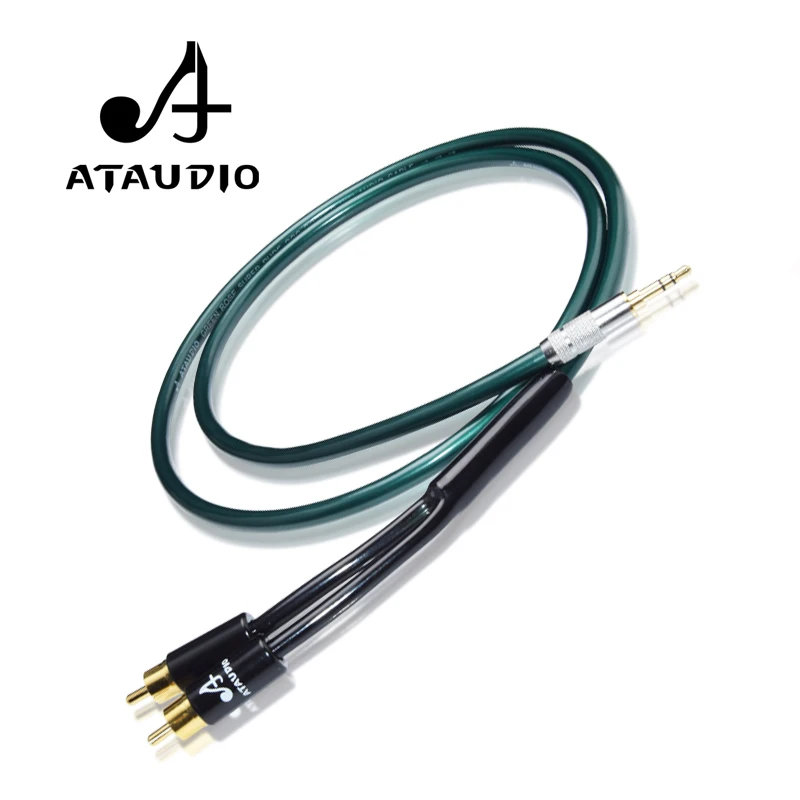 Premium HiFi 3.5mm to 2RCA Y Splitter Stereo Audio Cable