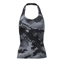 Спортивный жилет для женщин печатных рубашки без рукавов для йоги свободные быстросохнущая бег тренажерный зал фитнес топы корректирующие жен