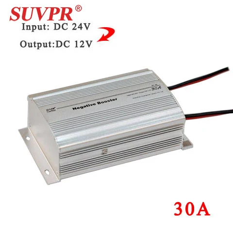 

Real SUVPR car 30a DC24V to DC12V negative booster step-down transformer pressure reducer 360w power inverter free shipping