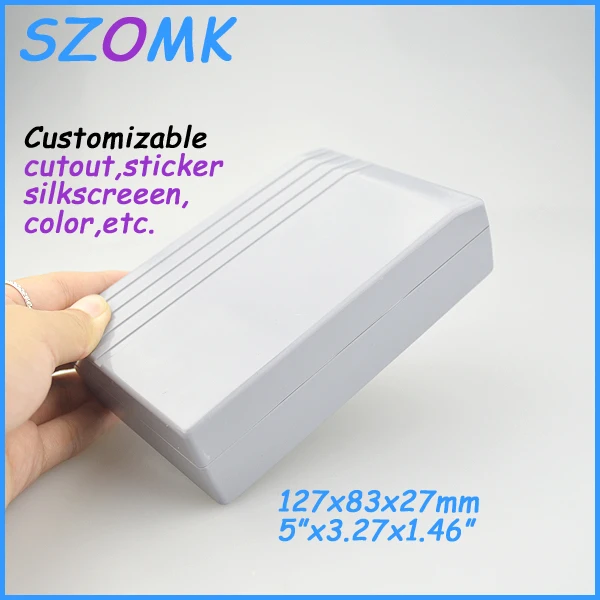 

2 piece plastic electronics enclosure for pcb abs plastic electrinical box for pcb 127*83*27 mm 5*3.27*1.46 inch