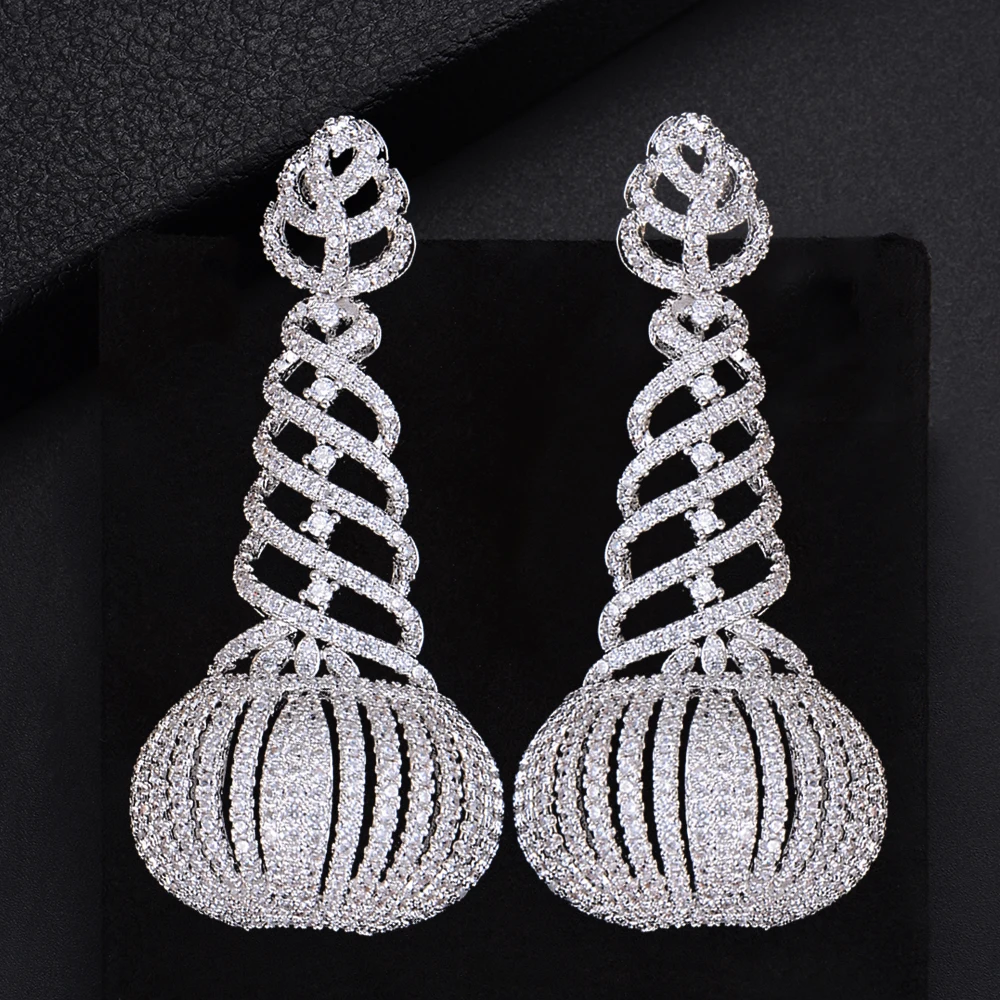 missvikki Handmade Hollow Earrings Women Trendy Geometric Pendant Wedding Party Jewelry Bridal DUBAI Design New | Украшения и