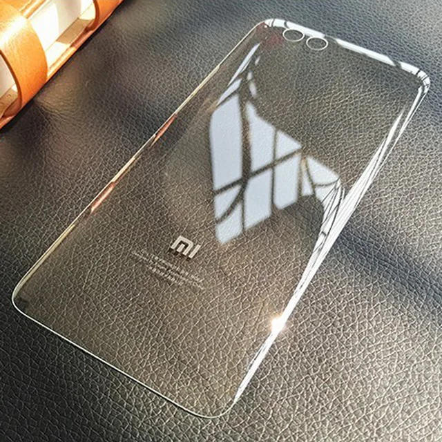 3D стекло задняя крышка корпуса для Xiaomi Mi 6, задняя дверь Замена жесткий чехол батареи, золото серебро прозрачное заднее стекло для Mi6