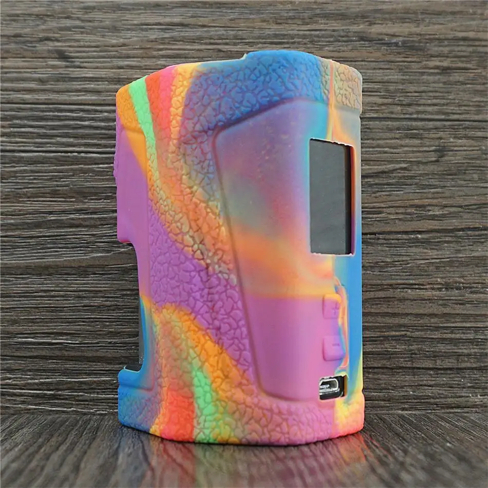 

10pcs Texture Case for Vandy Vape Pulse Dual 220W Kit pod system Protective Silicone Rubber Sleeve Cover Shield Wrap