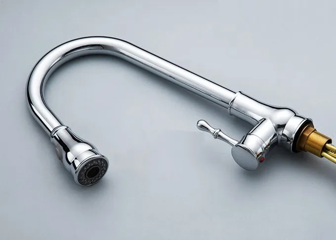 Polished Chrome Brass Single Handle Swivel Kitchen Bathroom Sink Basin Faucet Mixer Taps asf102