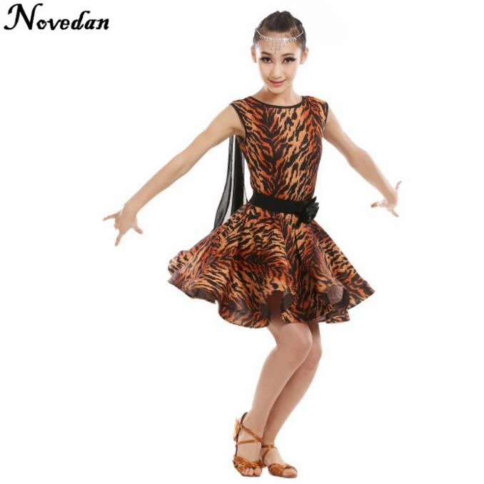 Детские Профессиональные Платья для латинских танцев, платья для бальных танцев для девочек, детские костюмы для румбы-ча - Цвет: Style 8
