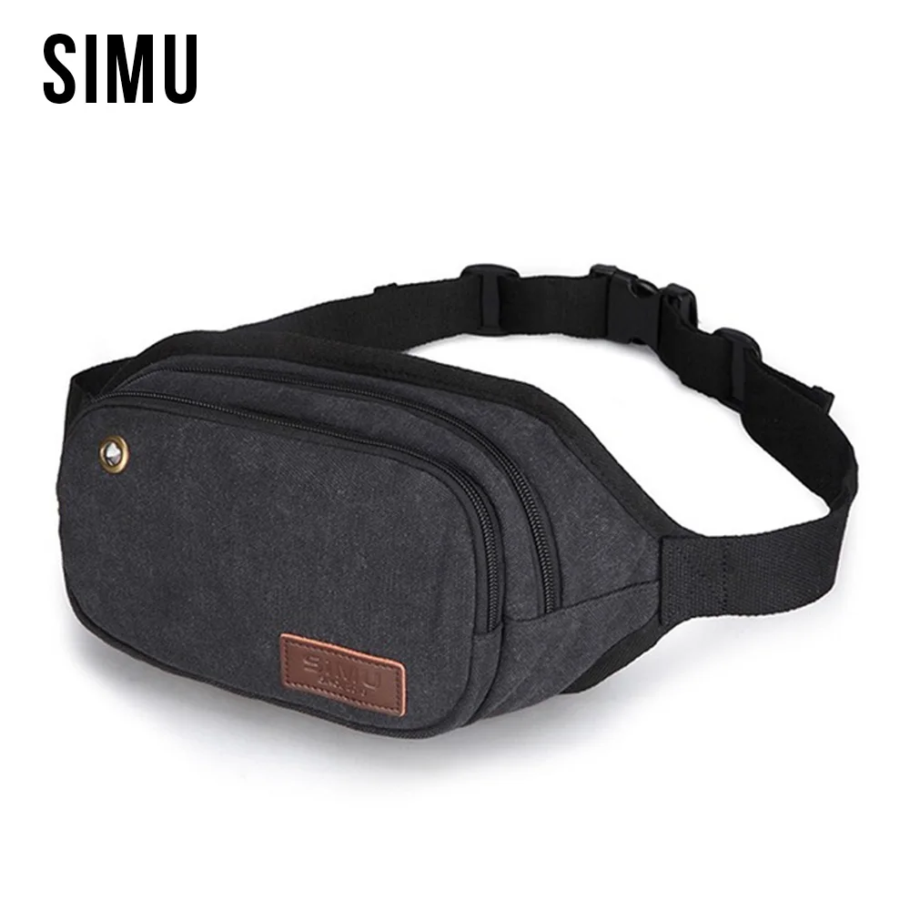 Hot Sale Canvas Pack Waist Bag For Men High Quality Men&#39;s Belt Bag Portable Sprot Waist Bags ...