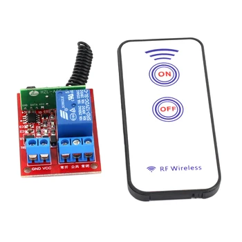

12V 1-Channal RF Wireless Relay Module With Remote Control 15-30m Distance Furniture Control Television Control