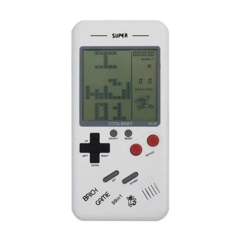 Small Handheld Game Console For Children Students Classic Nostalgia Puzzle Built-In Variety Of Games Classic Tetris Game 