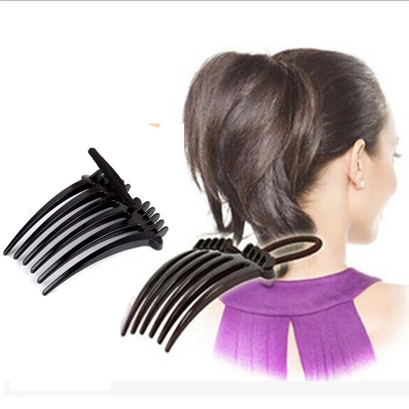 

2 pcs Delicate Fashion Style Volume Inserts Hair Clip Bumpits Bouffant Ponytail Hair Comb Rope Headwear Accessories Hot Sale