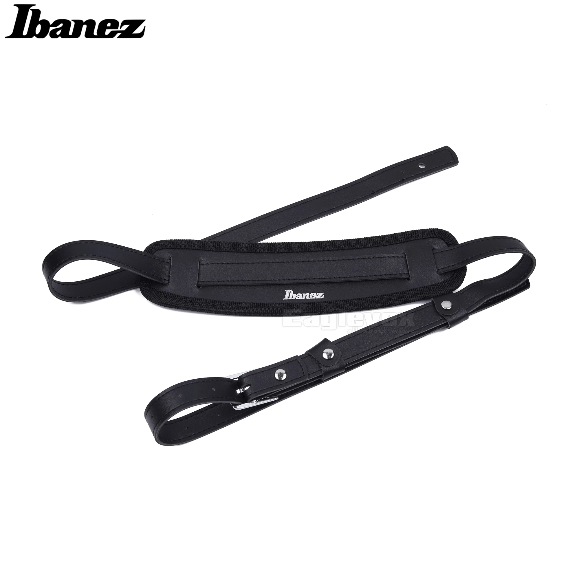 Ibanez Leather Guitar Strap Black 65mm Width 1130mm 1360mm Length with