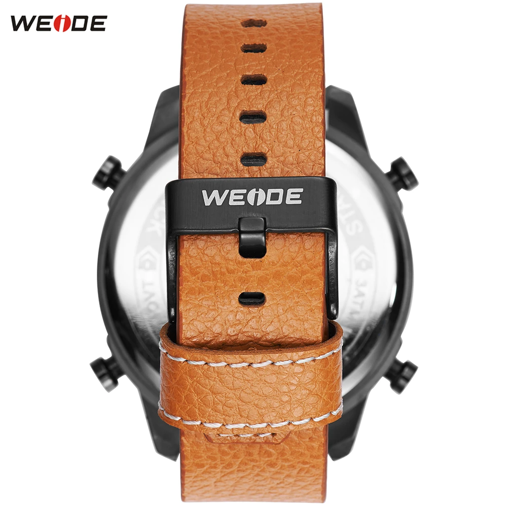 Часы с будильником WEIDE модные часы днями недели для мужчин Цифровые кварцевые