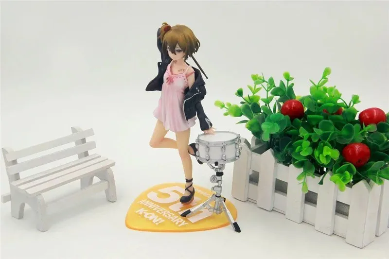 Anime Stronger K-ON Ritsu Tainaka Sexy Girl Figures Toy 5th Anniversary Dolls Gift 19cm (4)