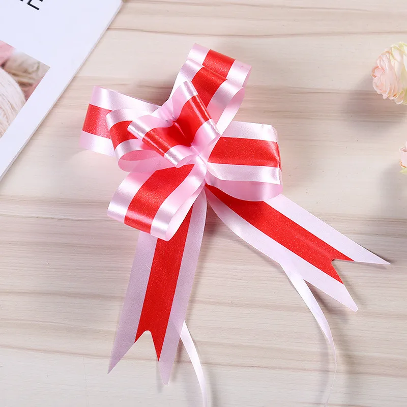 10 шт. Weding подарки для гостей DIY Pull луки подарок ленты День Святого Валентина подружки невесты подарочные свадебные сувениры и подарки персонализированные - Цвет: red pink