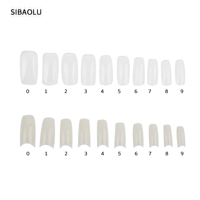 Sibaolu Высокое качество Поддельные Nail Art 500 шт./1000 шт. и 1 коробка накладные ногти