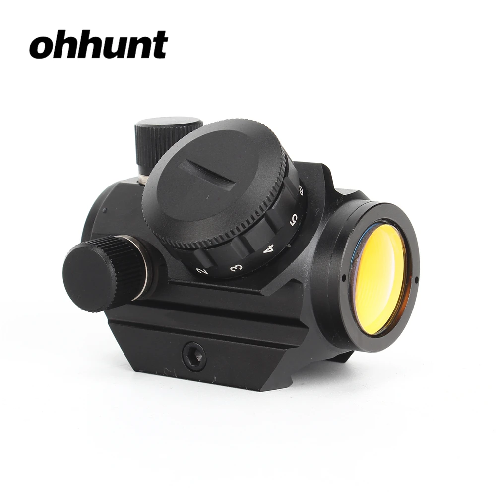 Ohhunt низкая мощность компактный 1X21 3 MOA Red Dot прицел Вивер Пикатинни Крепление Тактический Охотничья винтовка оптические прицелы