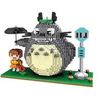 ZMS аниме мультфильм kawaii Totoro Медведь Дети Мальчики Девочки подарок строительные