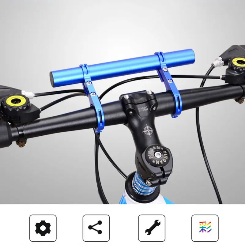 Clearance Double Pole Aluminum Bracket Extension Lamp Flashlight Alloy Bicycle Riding Multi-Function Equipment 10 Clearance Double Pole Aluminum Bracket Extension Lamp Flashlight Alloy Bicycle Riding Multi-Function Equipment 10