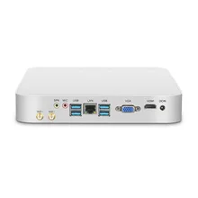 Мини ПК Intel Core i7 7500U i5 7200U i3 7100U офисный компьютер 4 к 300 м Wi Fi HDMI VGA 6 * USB Gigabit Ethernet оконные рамы 10 Linux HTPC