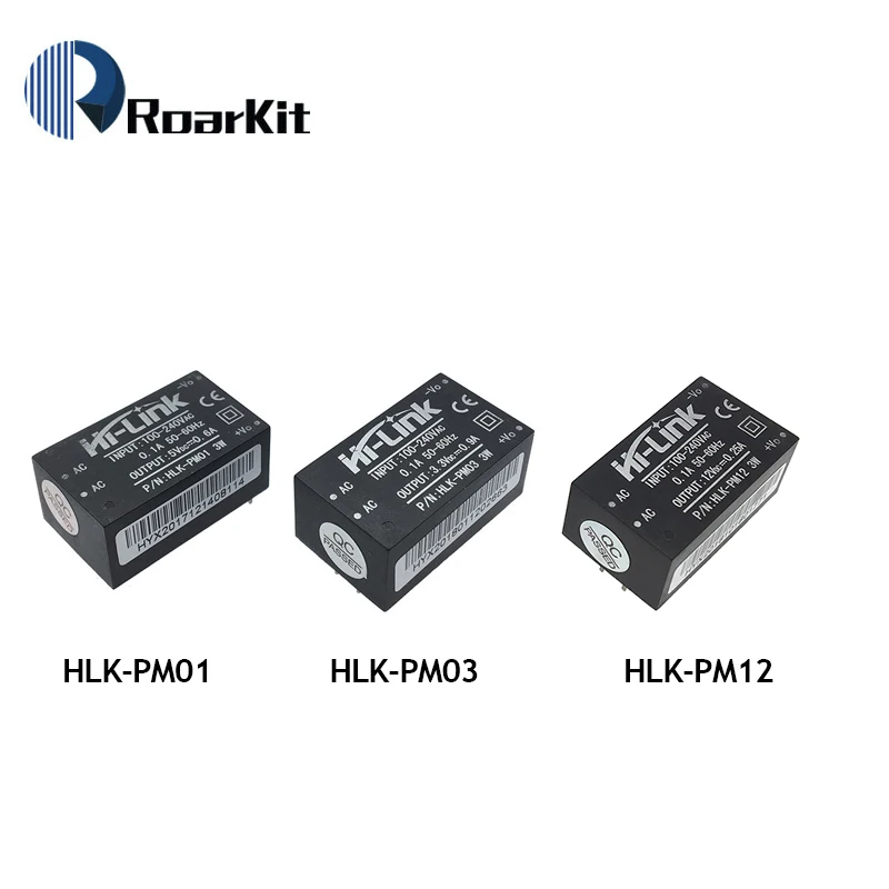 HLK-PM01 HLK-PM03 HLK-PM12 AC-DC 220V 5 V/3,3 V/12 V Мини модуля питания, интеллигентая(ый) бытовой выключатель питания модуль